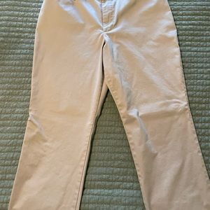 Lee relaxed fit straight leg mid rise khakis